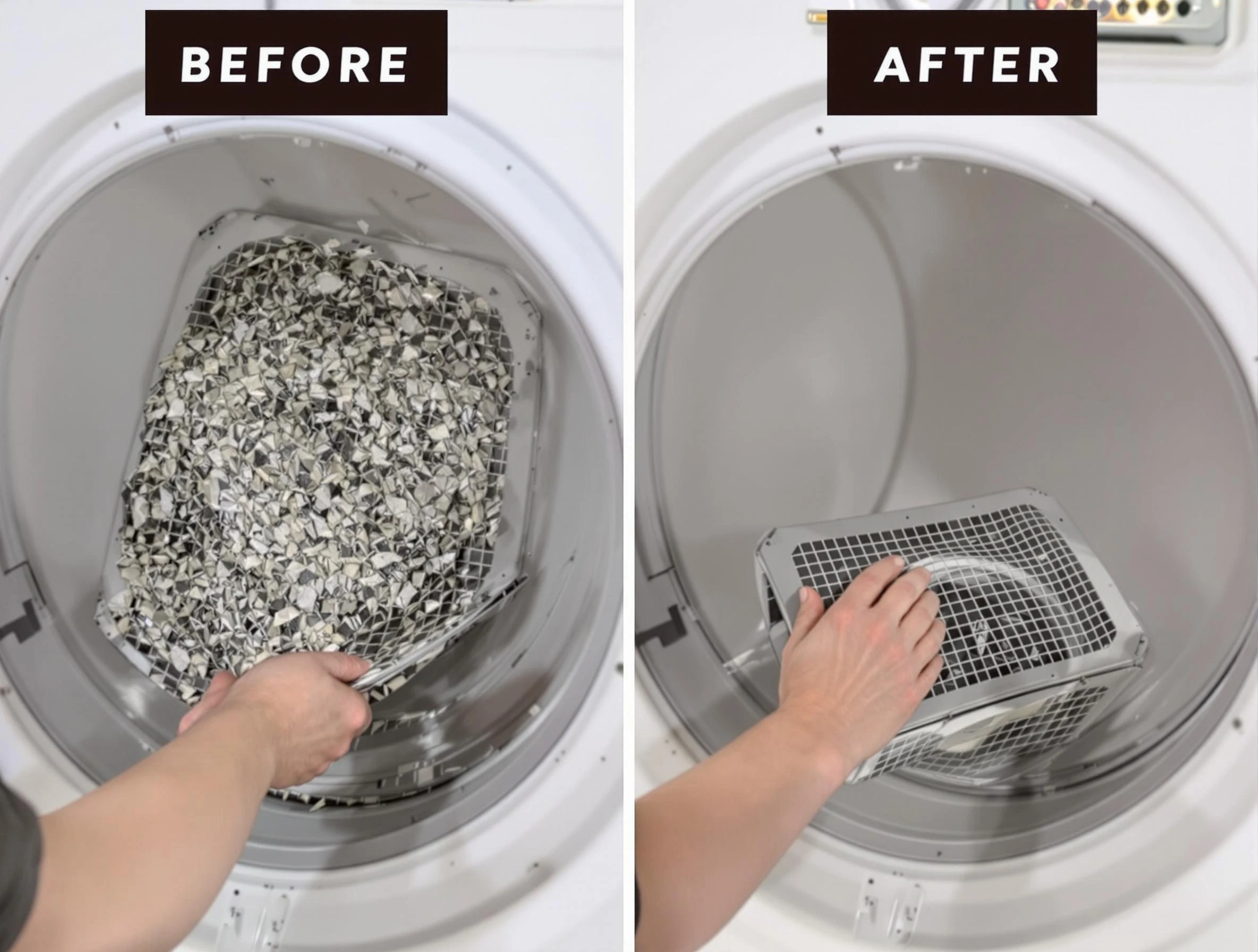 Professional lint trap cleaning by Bellevue Dryer Vent Cleaning in Bellevue