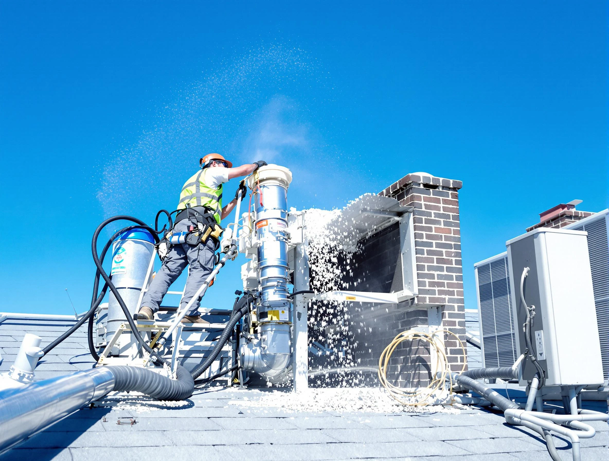 Expert roof dryer vent cleaning by Bellevue Dryer Vent Cleaning in Bellevue