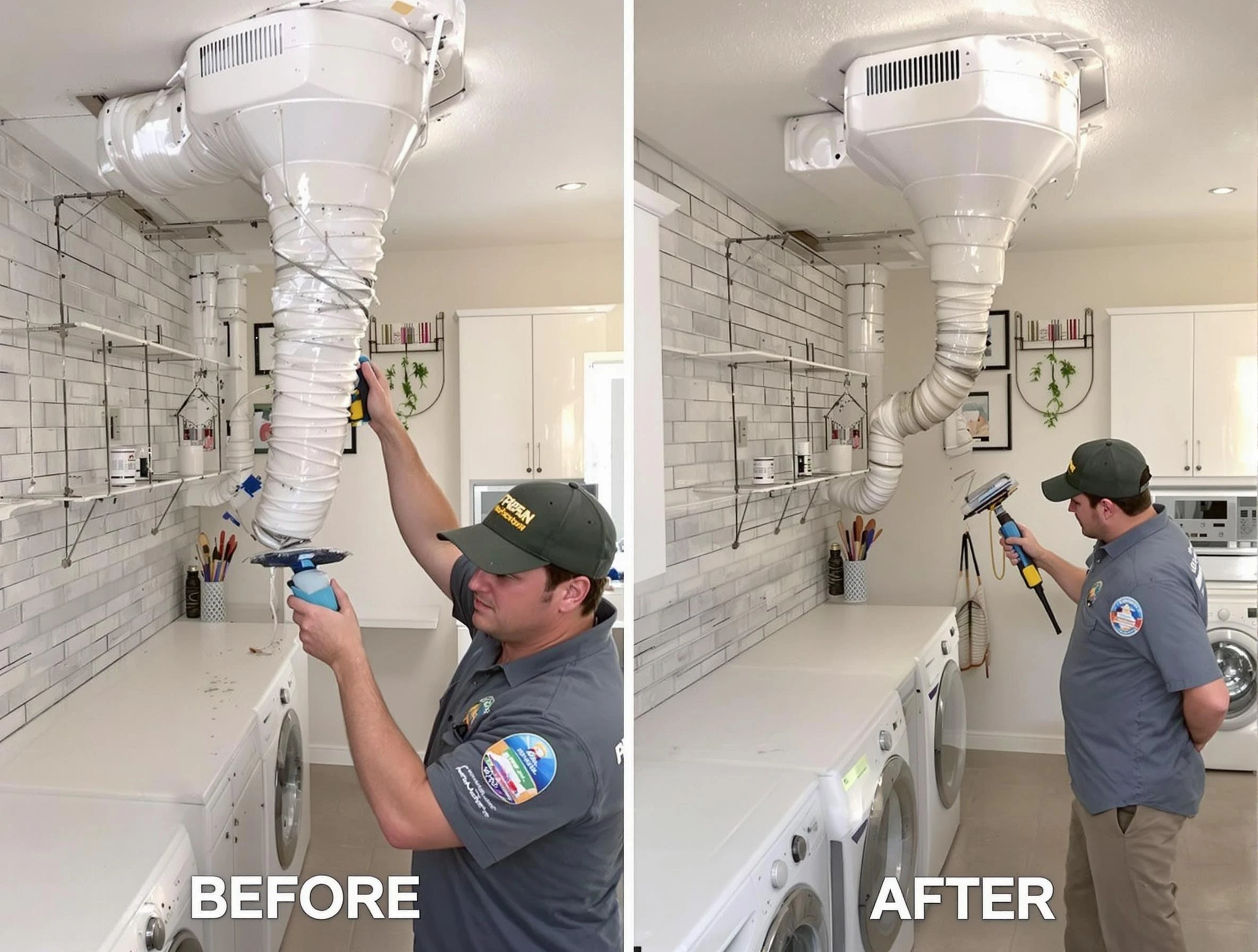 Professional dryer exhaust vent cleaning by Bellevue Dryer Vent Cleaning in Bellevue
