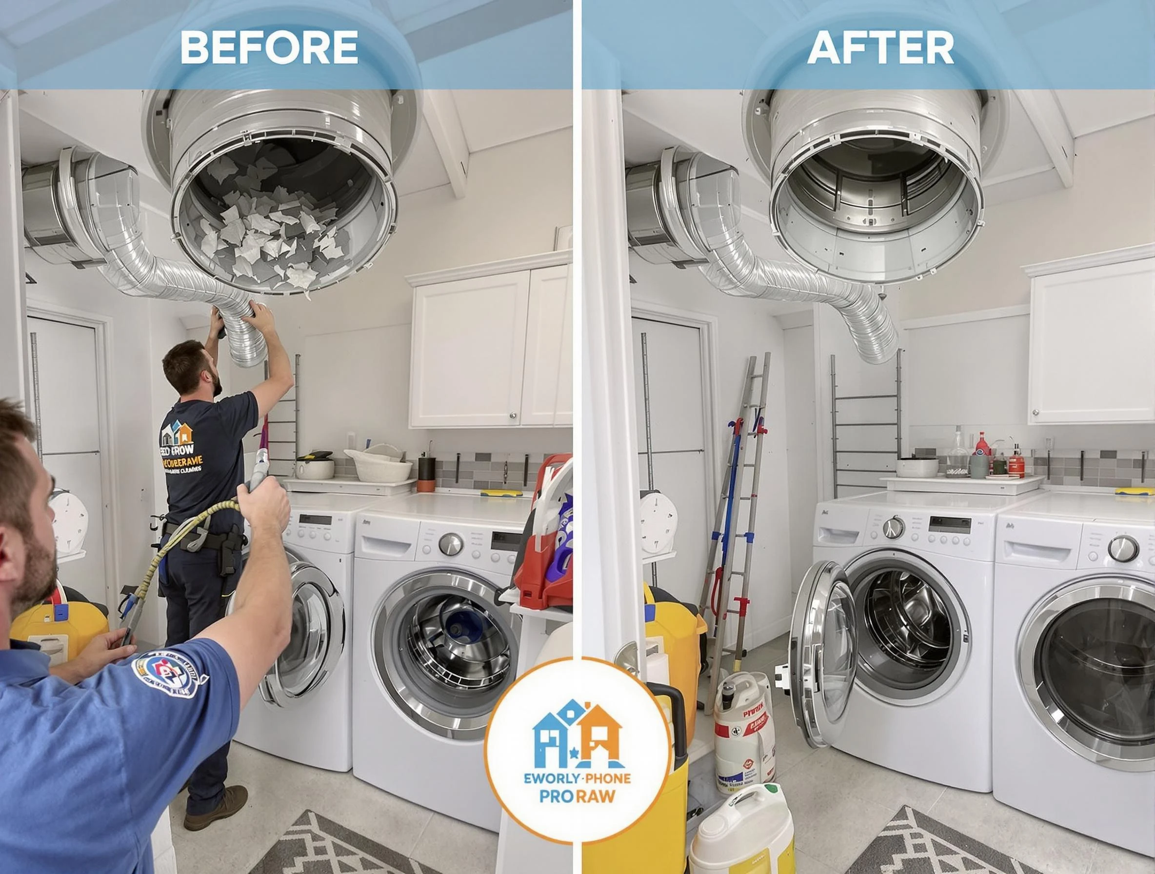 Residential dryer vent cleaning by Bellevue Dryer Vent Cleaning in Bellevue
